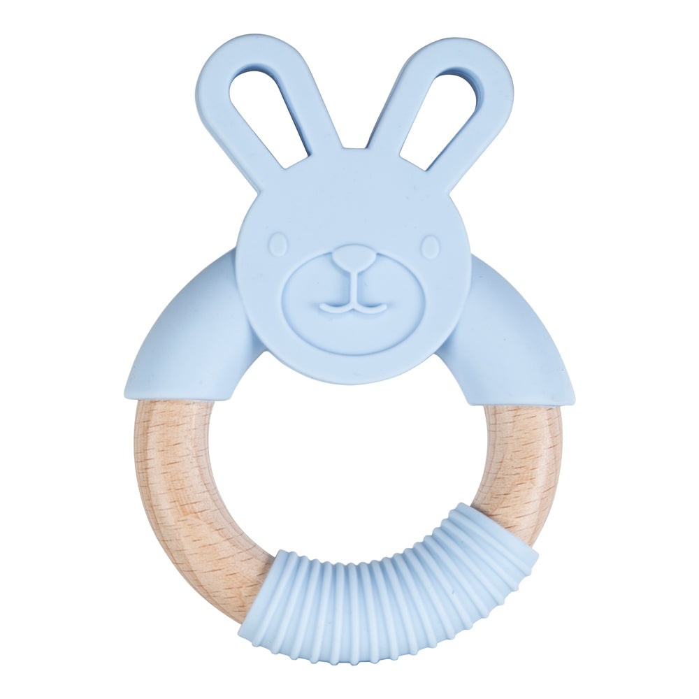 Bunny ears silicone baby teether, view 5