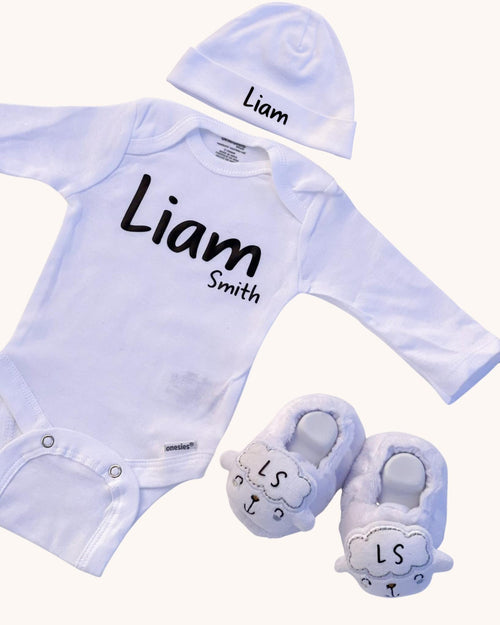 Personalized Newborn Gift Set
