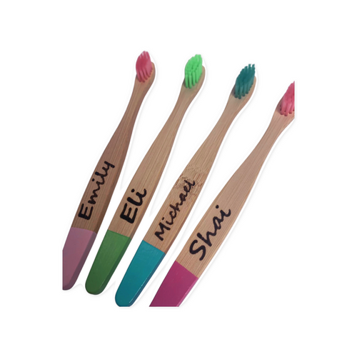 Personalized Kids Bamboo Toothbrush