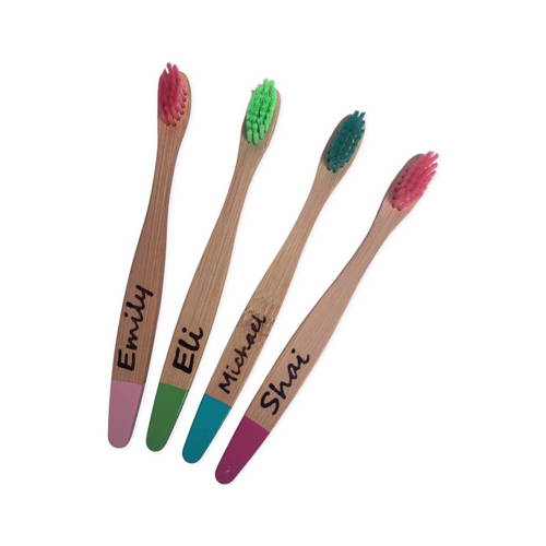 Personalized Kids Bamboo Toothbrush