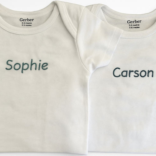 Personalized Baby Embroidered Onesie