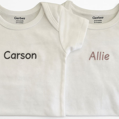 Personalized Baby Embroidered Onesie