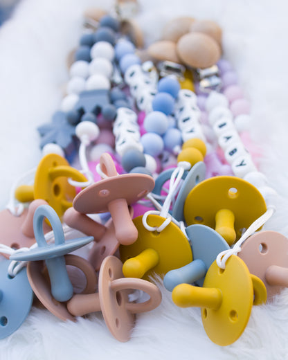 One-piece silicone baby pacifier, view 6