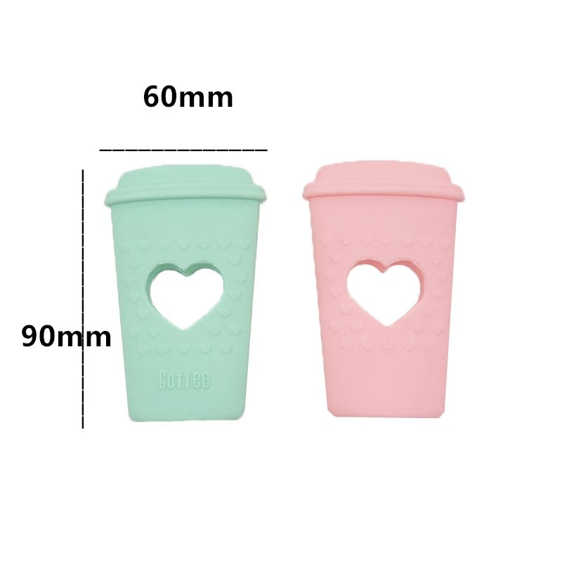 baby coffee cup teething relief