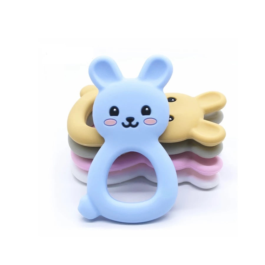 Bunny silicone baby teether, view 13