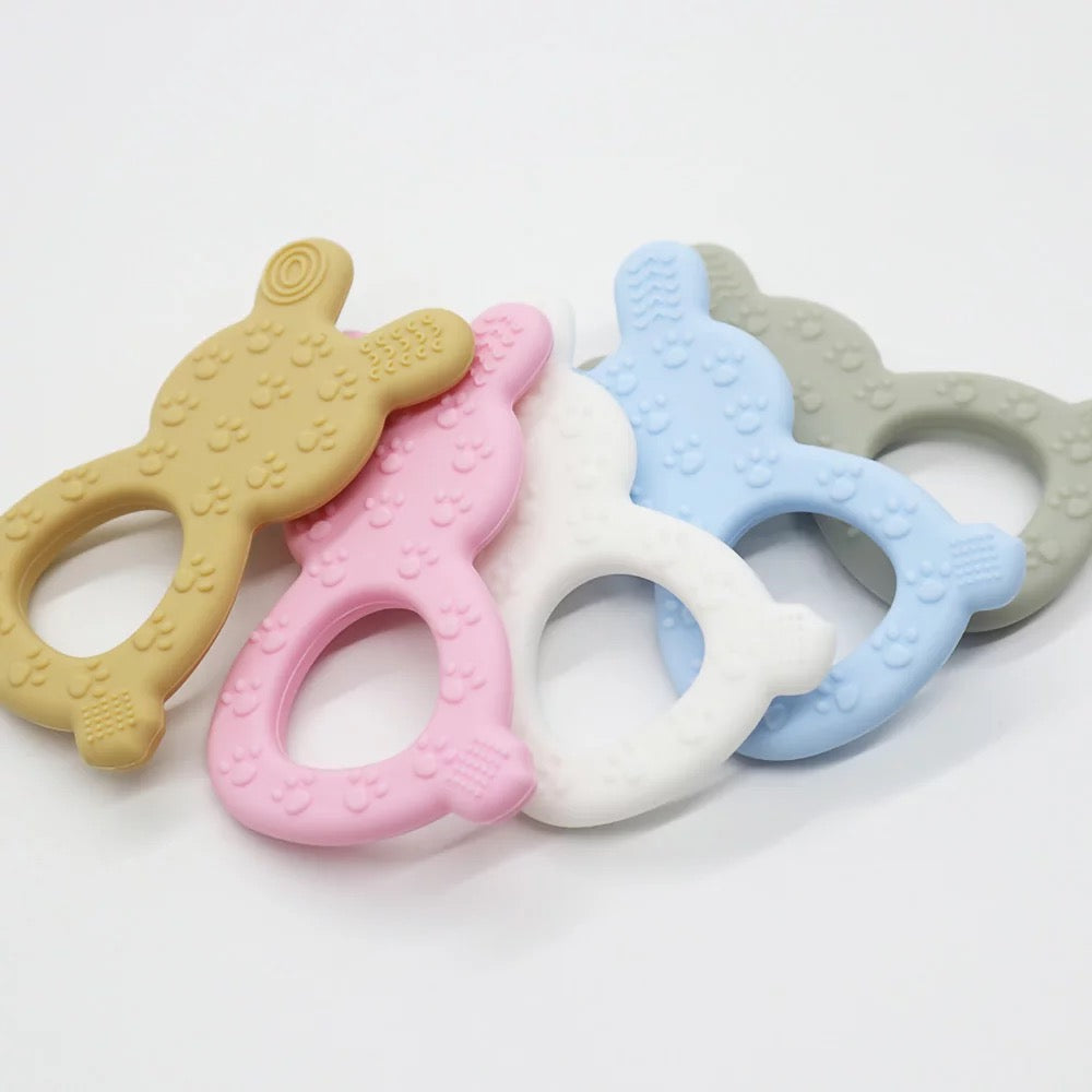 rabbit silicone teether