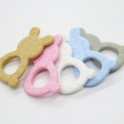 rabbit silicone teether