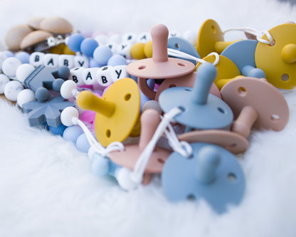 One-piece silicone baby pacifier, view 5