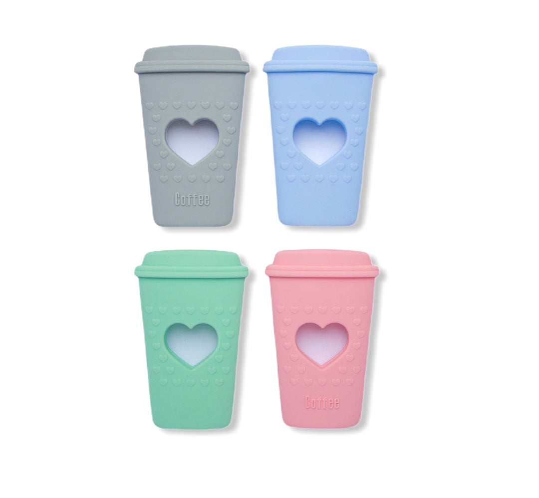 baby coffee cup teething relief     