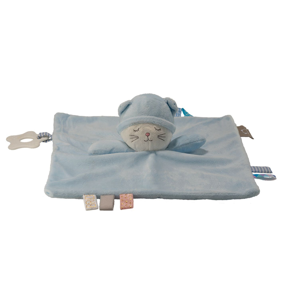 Personalized baby lovey security blanket with embroidered name, view 3