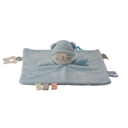 Personalized baby lovey security blanket with embroidered name, view 3