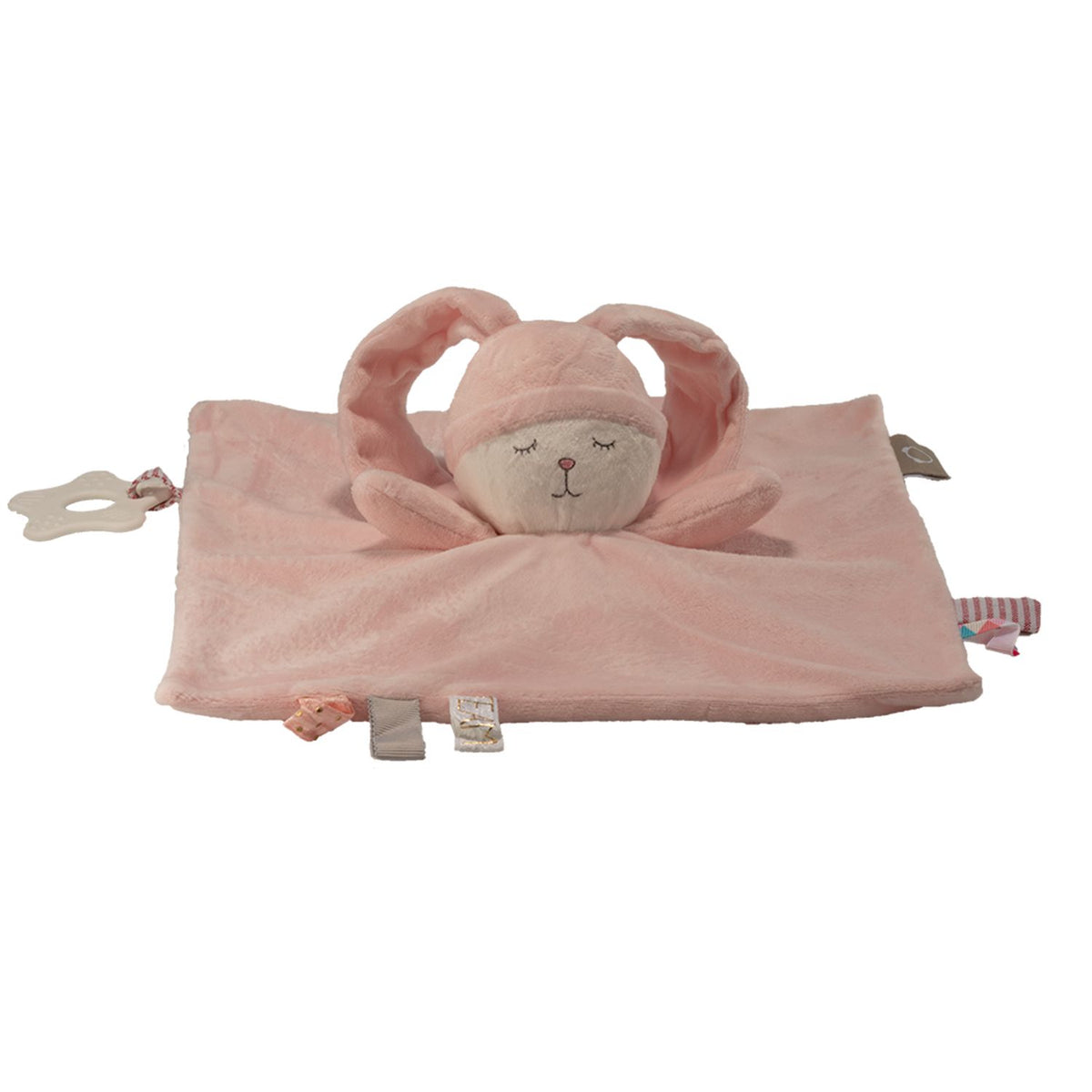 Personalized baby lovey security blanket with embroidered name, view 4