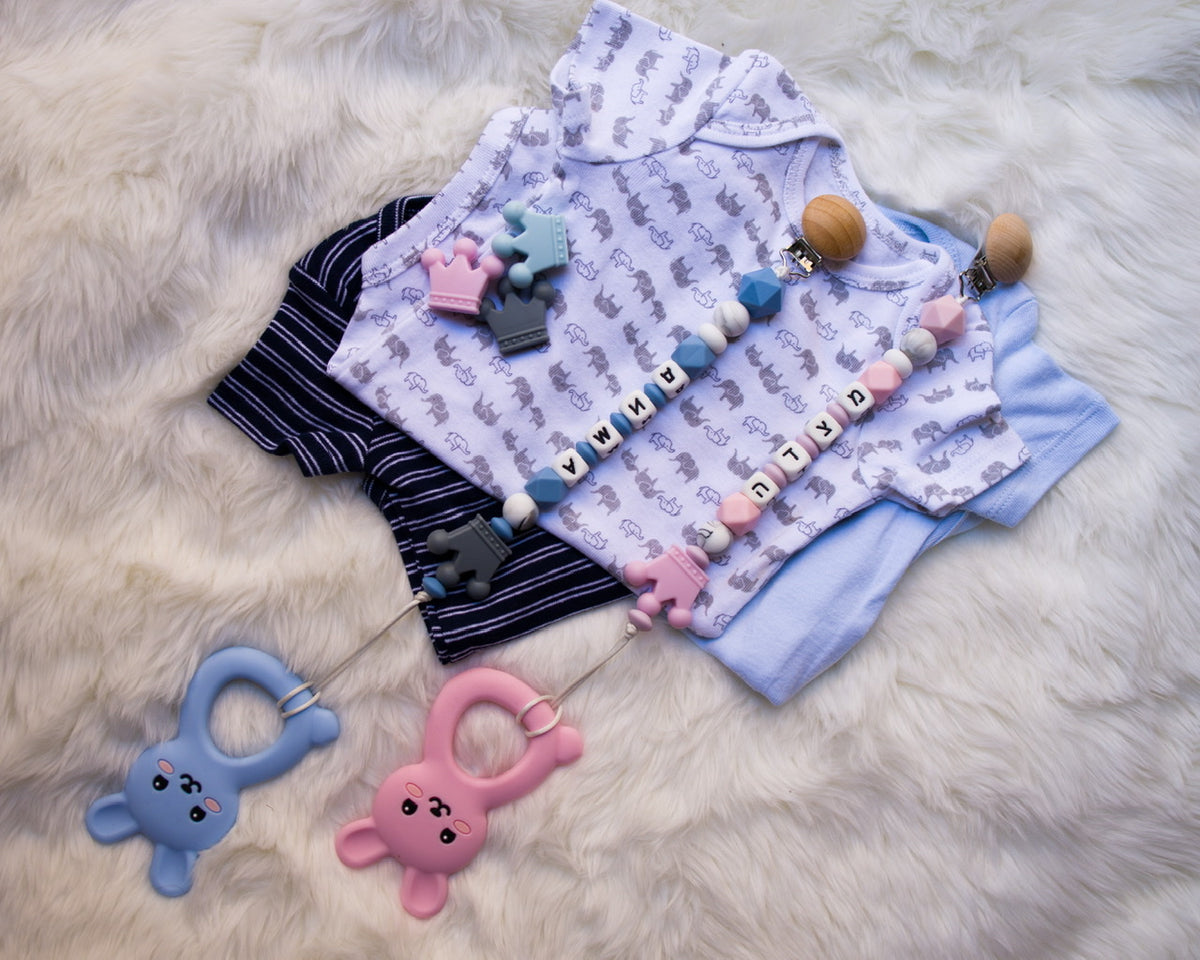 Bunny silicone baby teether, view 7