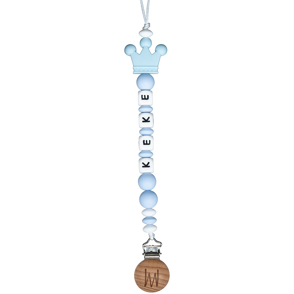 Larch silicone pacifier clip with charm, view 7
