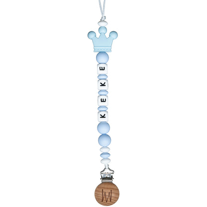 Larch silicone pacifier clip with charm, view 7