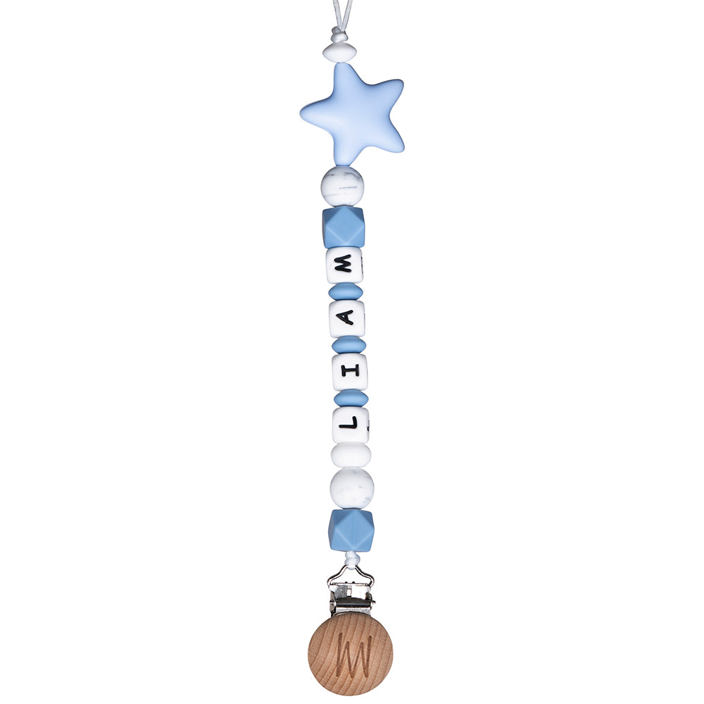 Larch silicone pacifier clip with charm, view 9