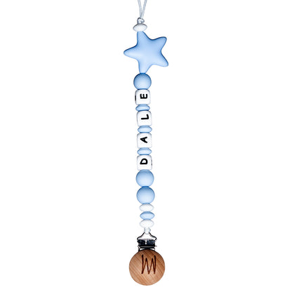 Larch silicone pacifier clip with charm, view 11