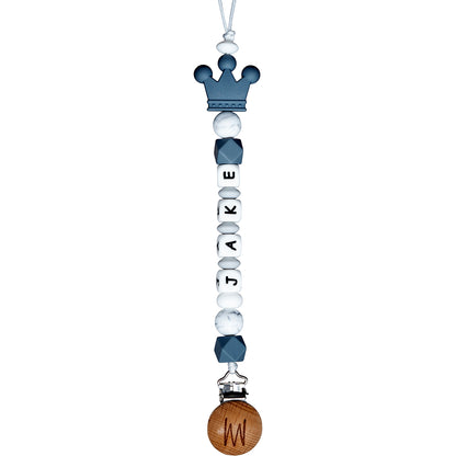 Larch silicone pacifier clip with charm, view 12