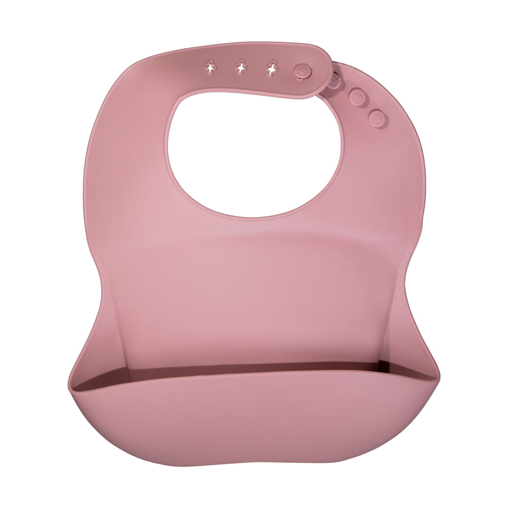 Adjustable silicone baby bib, view 4