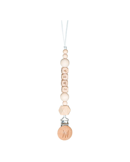 Hazel all-wood pacifier clip, view 3